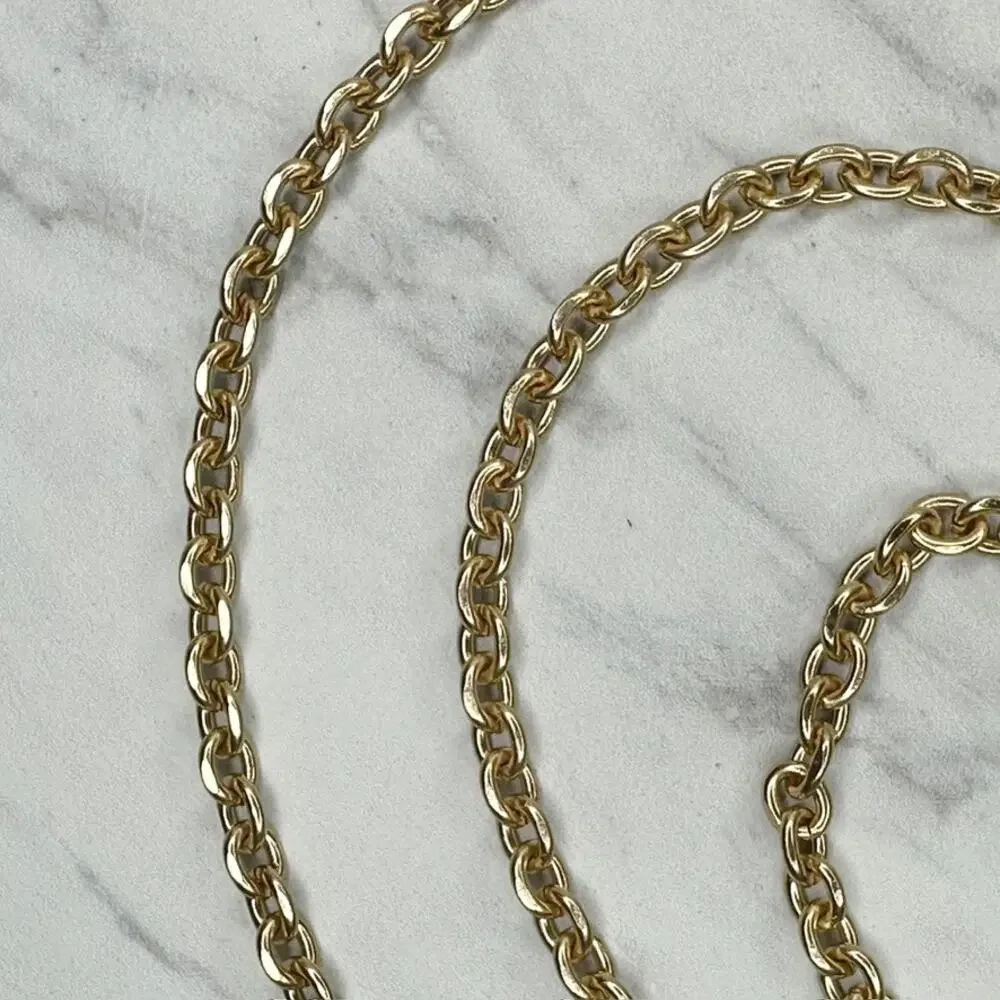 Gold Tone Chain Link Purse Strap Replacement Handbag Shoulder Crossbody ✨